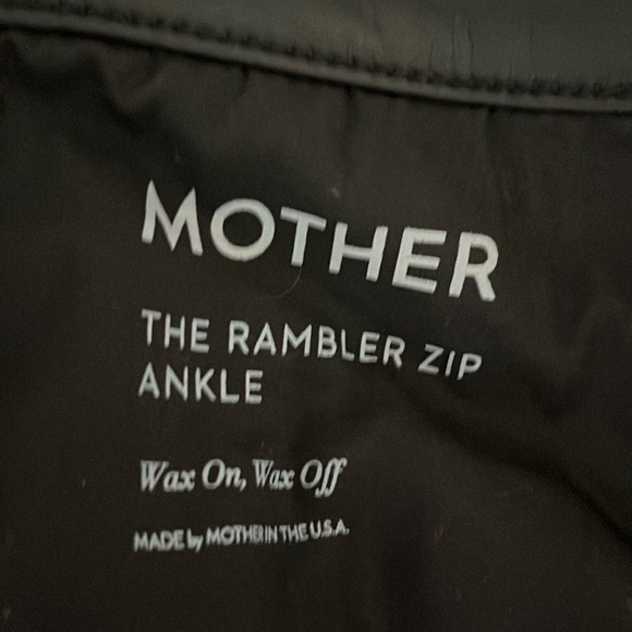 Mother Size 30 “The Rambler” Ankle in Black Faux Leather - Picture 8 of 9